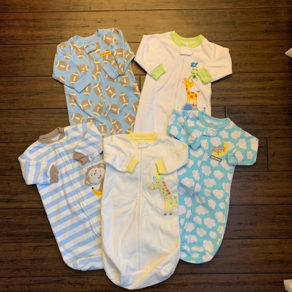 5 Sleep Sacks 0-9 months